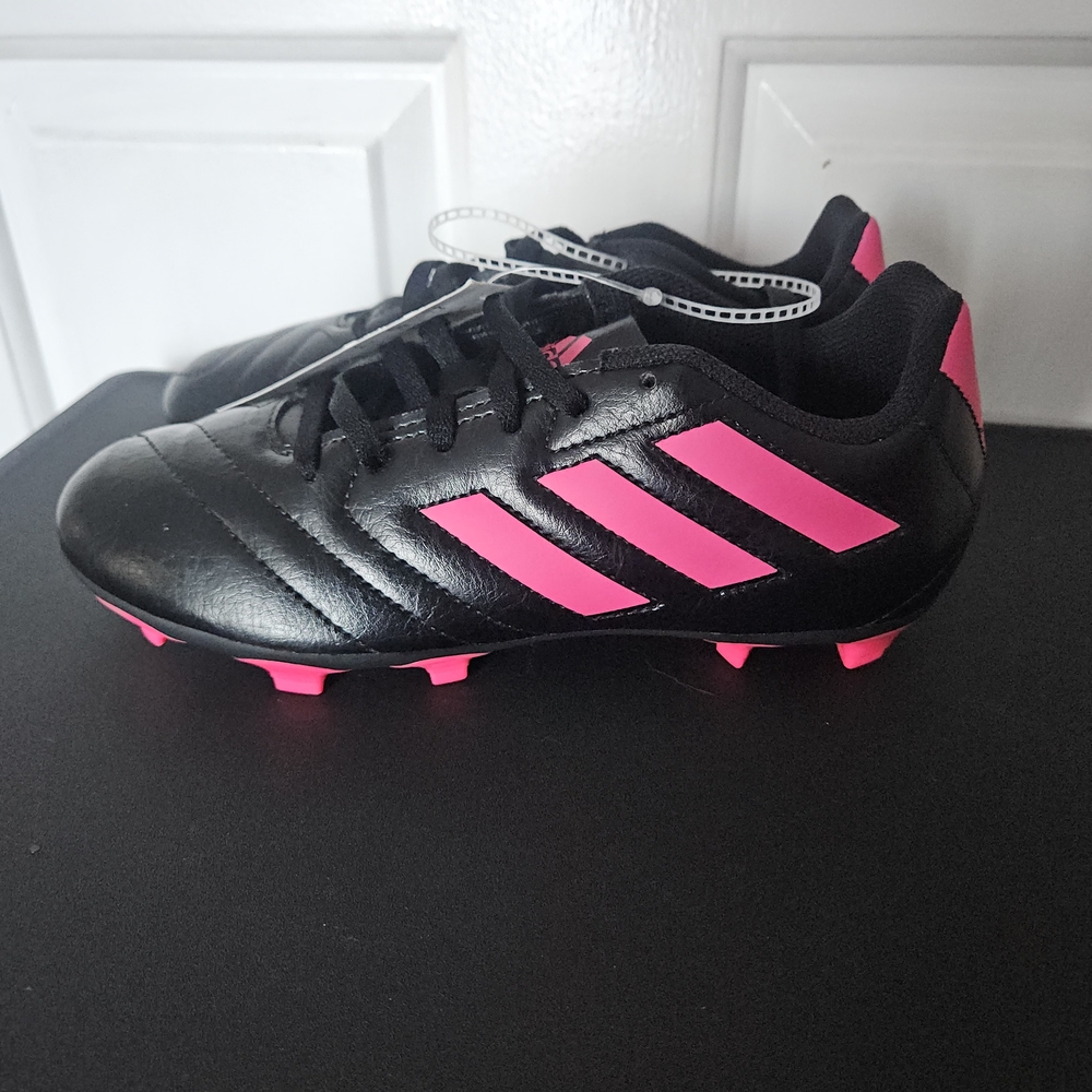 Adidas Black and Pink Soccer Cleats